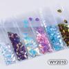 6 Grids/Bag Nail Art Sequins Colorful Nail Polish Flakes Foils For Manicures