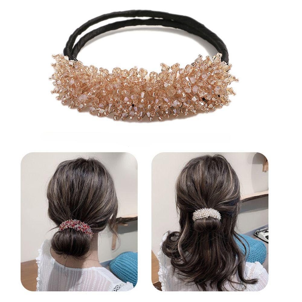 Pomôcky Magic Headwear Príslušenstvo Hair Band Donut Bun Maker Kamienková Lazy Hairpin Quick Bun Curler