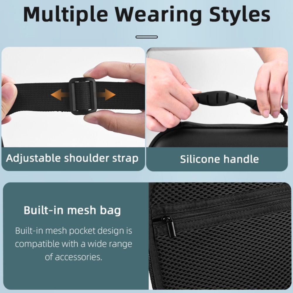 Protective Carrying Case PU Suitcase Handbag for DJI Osmo Pocket 3 Action Camera Accessories