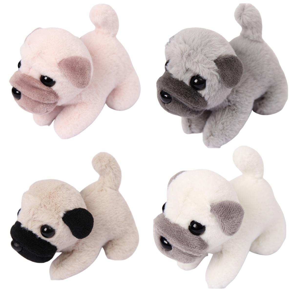 Happy Time For Kids Green Shar Pei Dog Plush Toy, Puppy Doll Doll Schoolbag Pendant Doll