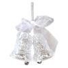 Christmas Tree Bell Pendant DIY with Bow Winter Theme Craft Acrylic Hanging Ornament for Anniversary Holiday Window Office Home