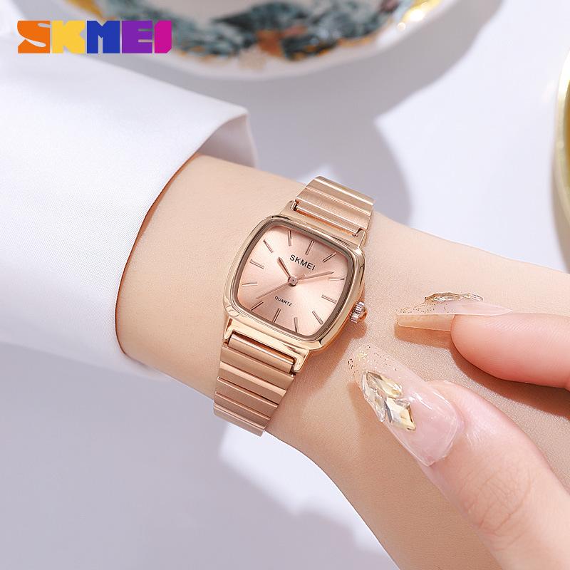 

Casual simple women s watch waterproof square small steel belt women s quartz watch