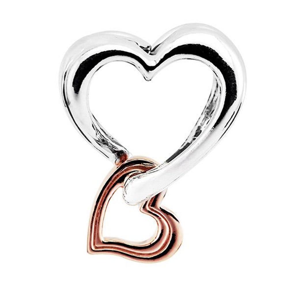 Pandora Two-Tone Openwork Infinity Heart Charm 782642C00