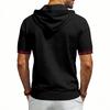 Herren Sommer Kurzarm Kapuzen-T-Shirt, Europäisch Amerikanisch Übergröße Farbblock Sportlich Lässig Oberteile