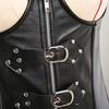 Corset Steampunk en Faux cuir pour femmes, Bustier Punk Rock, surbuste à boucle, Basque avec string