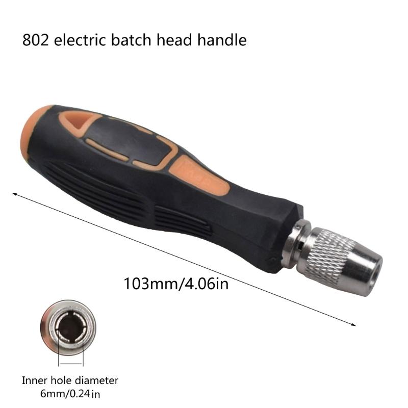 801 802 Schraubendreherbit-Griff für 5mm 6mm Rund-Elektroschraubendreherbit-Griff Ratsche Schraubendreherbit-Halter