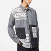 Li-Ning x Wade Series Color Block Print Shirt 'Grey Black' Men's AFDS781-1