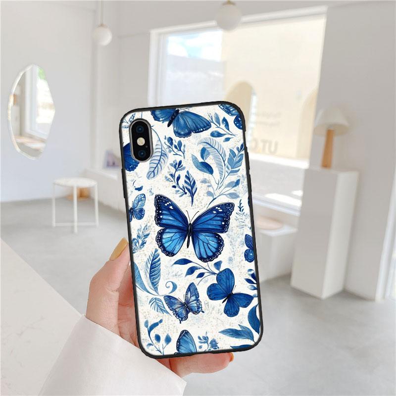 LO26 Colorful Butterfly Soft Shell Phone Case for Redmi Note 13 14 Pro+ Plus A3 A3X 13X 13C 13R 14S 14C 14R