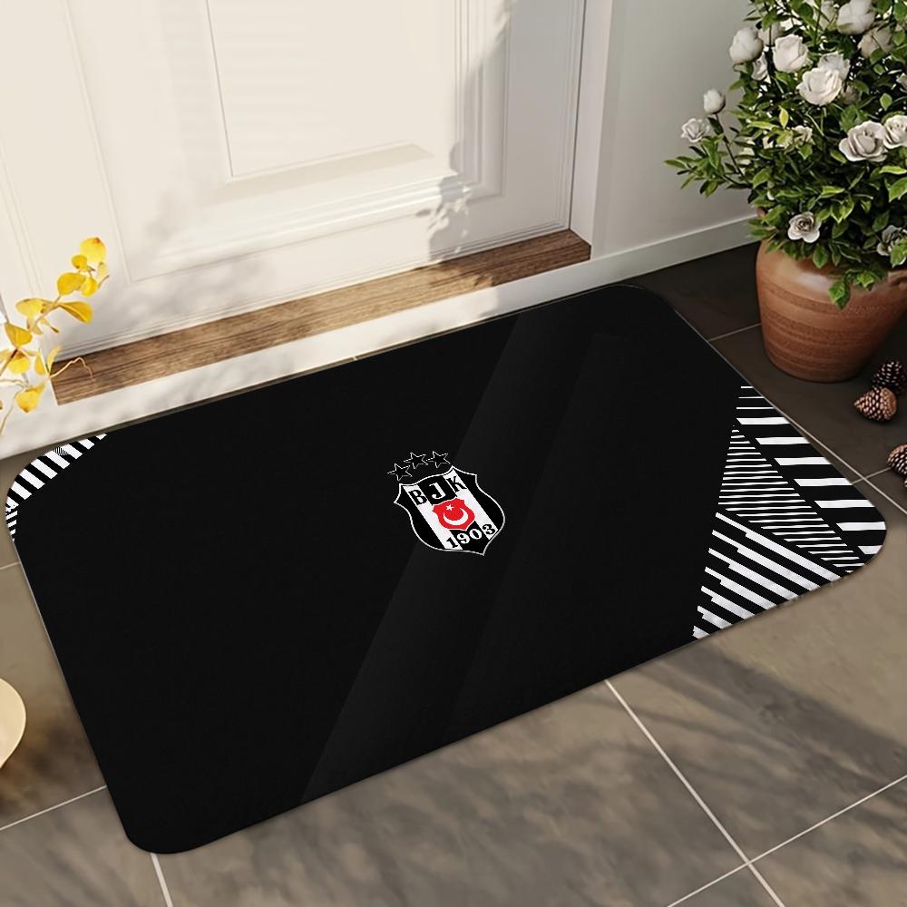 1pc Fashion Besiktas BJK Bathroom Absorbent Mats Anti-Slip Mats Home Decor Supplies Carpets Home Kitchen Floor Mats