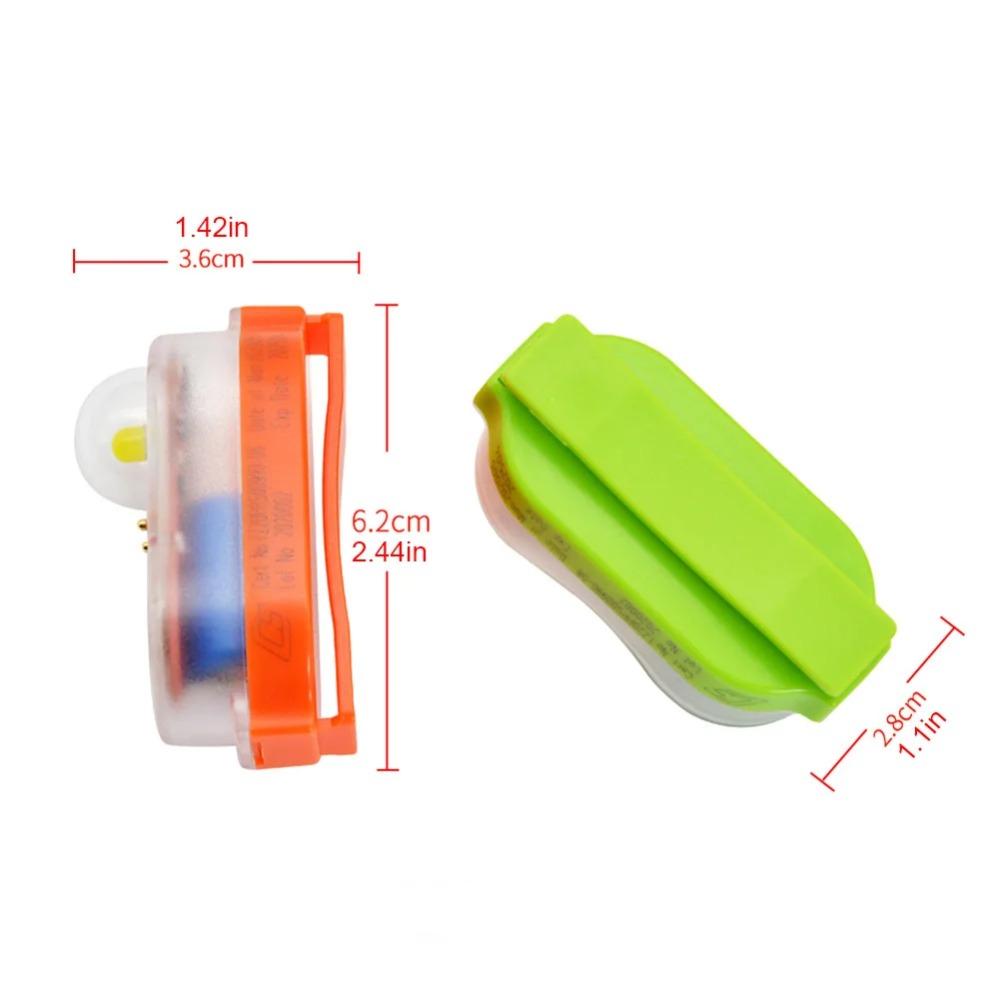 2pcs Waterproof LED Life Jacket Light Lightweight Emergency Signal Light  Outdoor Accessories
