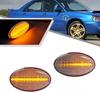 Subaru Compatible Impreza GD Legacy BE Filester SF5 Pleo RA Vivio KK KW KY Fiber LED Sequential Fender Front Side Marker Turn Signal with Clear Lens