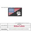 Amerikanische Flagge Pfote Taktischer Moral-Patch: Bestickter Hundepfoten-Aufnäher