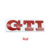 Cpbtj9 1 peça Emblema de Metal 3D GTI Emblema Frontal da Grelha do Carro Adesivo do Porta-malas Traseiro Para VW Polo Golf 5 Mk5 MK6 Jetta Tiguan Passat