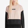 Timberland Color Block Loose Fleece Pullover Sweatshirt Women Tops Light-Pink A5X3H-662