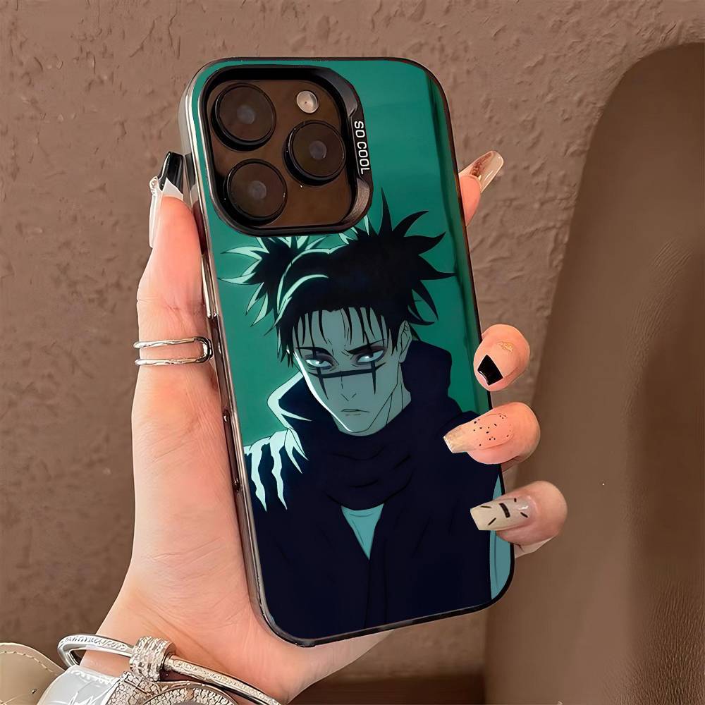 Jujutsu Kaisen Chos Phone Case for iPhone 17 17Air 16 15 14 13 12 11 Pro Max Plus Colorful Silver