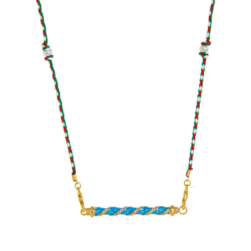 Collana Tarocchi Colore San Valentino Design di Nicchia Ciondolo Occhio di Stella Placcato Oro Mantenimento del Colore
