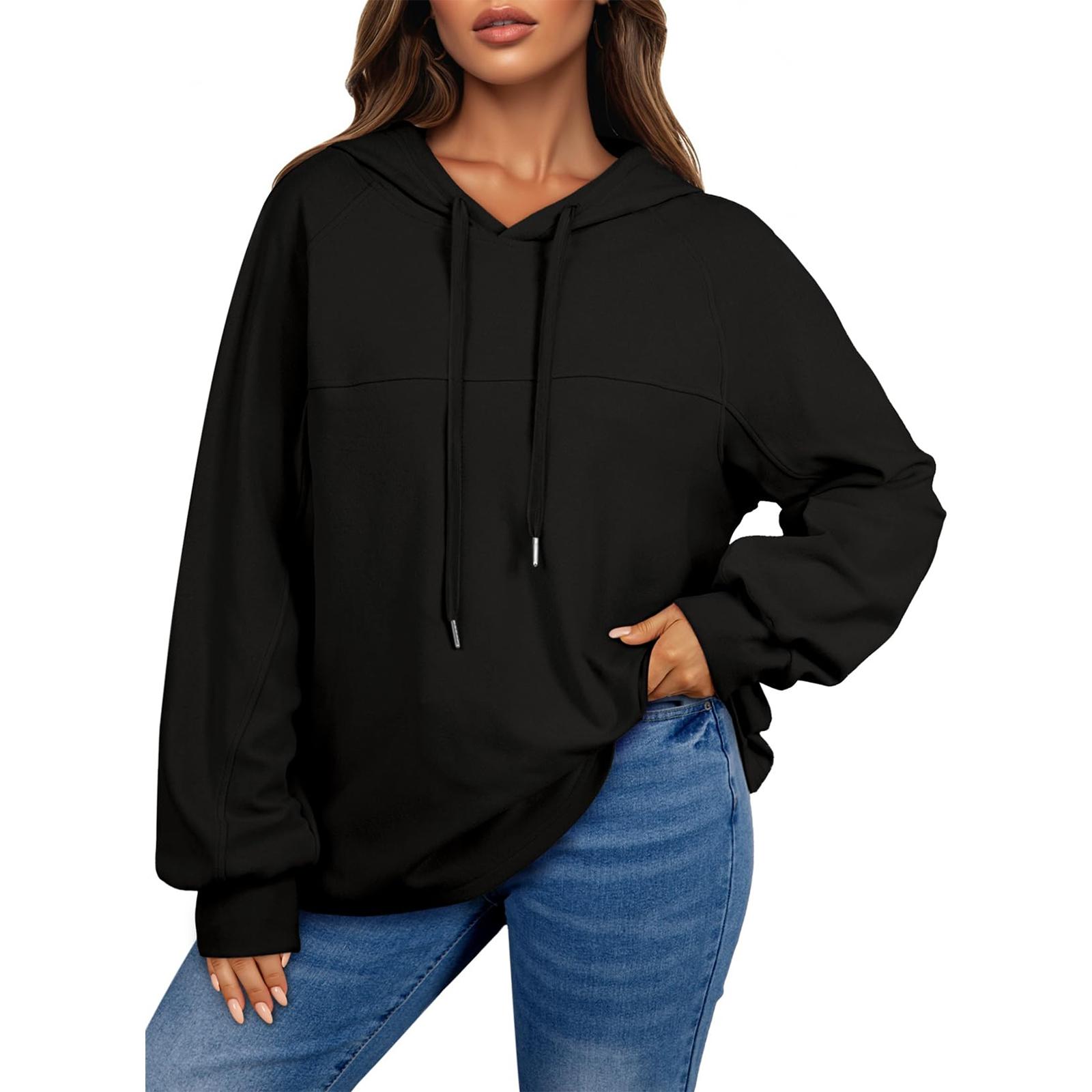 

Женские повседневные топы Модные топы с длинным рукавом L чёрный