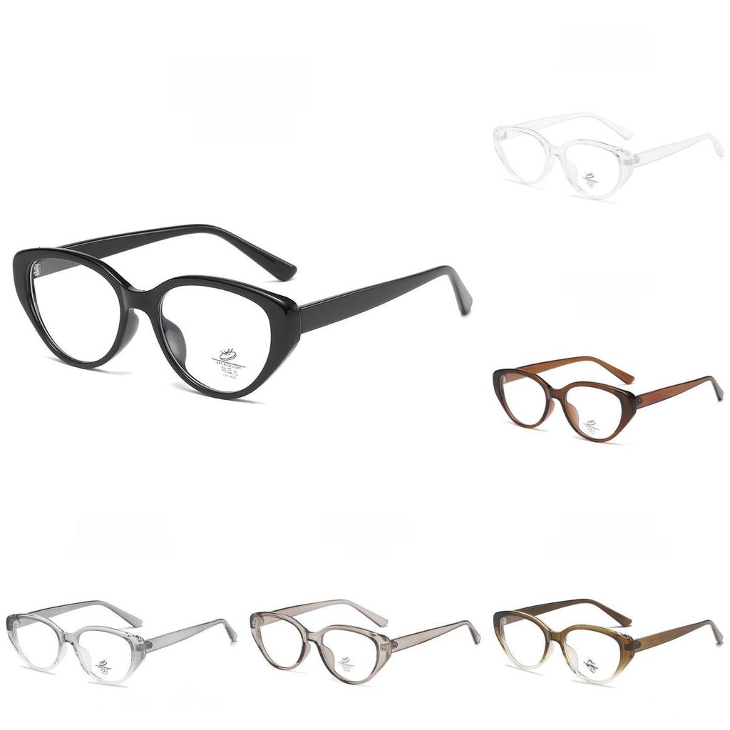 Retro Cat Eye Black Frame Glasses With Blue Light Blocking For Women And Girls
