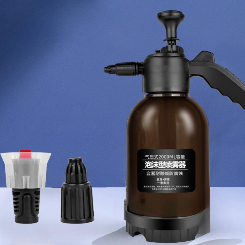 

2 л Ручной насос Пенораспылитель Бутылка-распылитель для мойки автомобиля Инструменты для мытья окон чёрный
