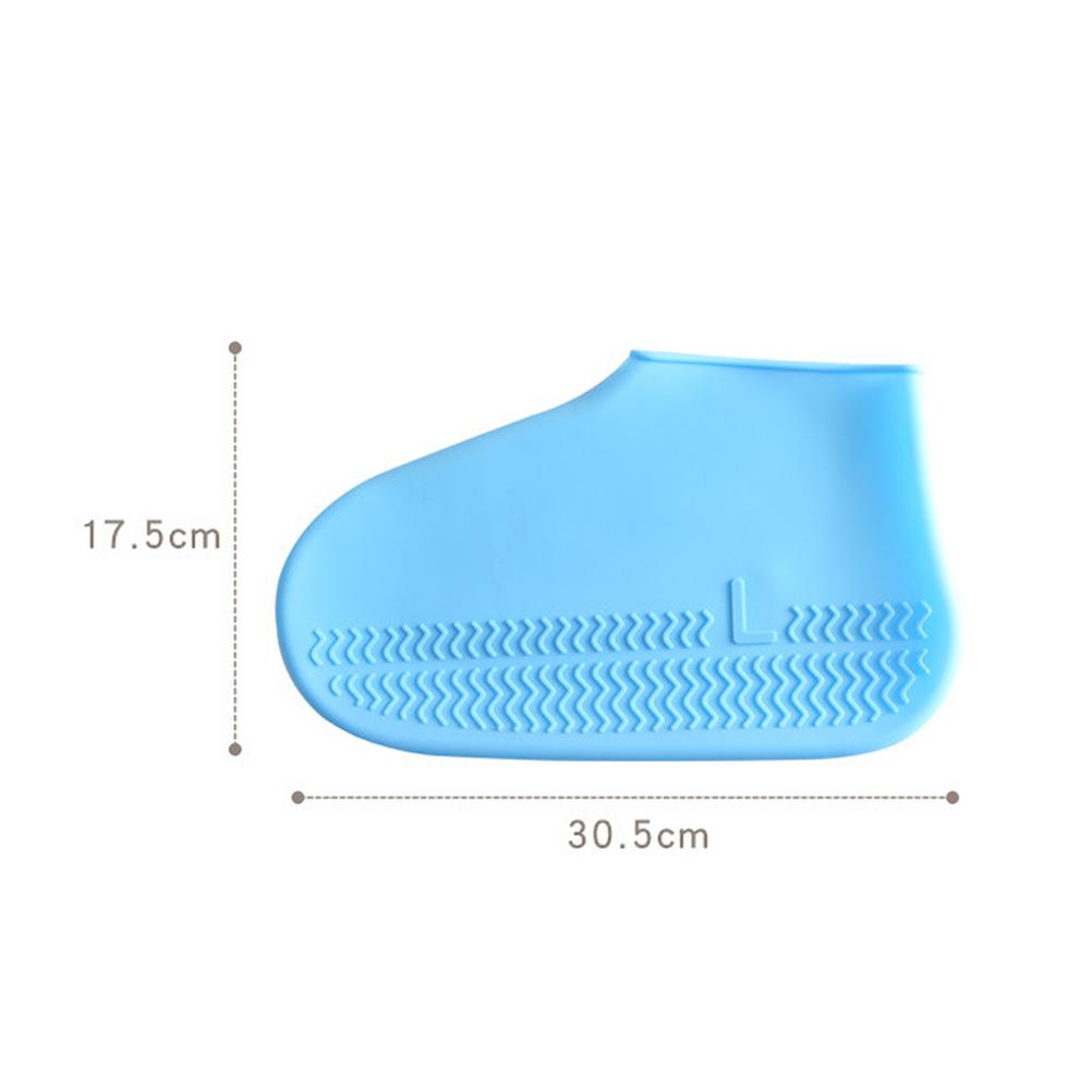 Unisex Silicone Shoe Protector Thick Non Slip Rain Boot Cover Foldable Galoshes for Rain Snow and Fishing Hiking