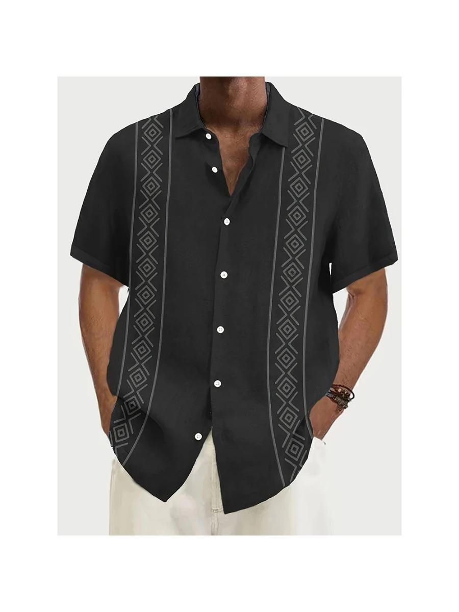 

Этнический Стиль 3D Принт Гавайские Пляжные Рубашки Мужские Женские Повседневная Мода Винтаж Уличная Одежда Рубашка с Коротким Рукавом Блузка Мужская Одежда 5XL