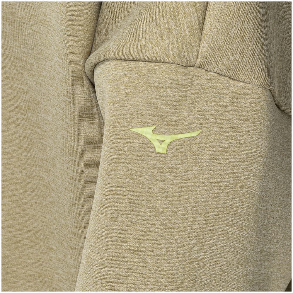 Stretch Crew Neck Training Easy to Move Kelp Green Size 32MCA332 Sweatshirt, in, Heather, L,