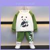 Trendy Boys Sweatshirt Set 2024 Spring Autumn Stylish Cool Two Piece Outfit For Kids