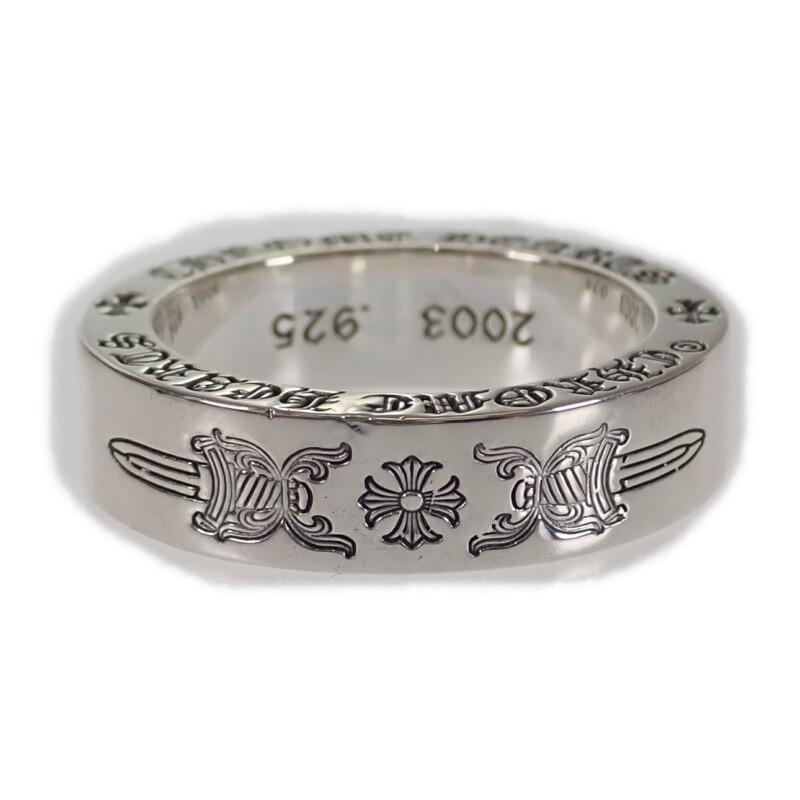 CHROME HEARTS  2356-304-9313-9108 #17(JP Size) ring Silver925 mens