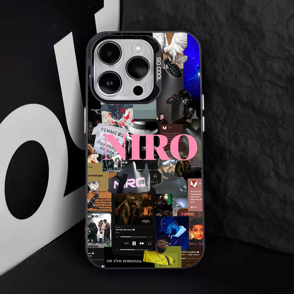

N-NIRO OX7 Singer Phone Case For iPhone 11,12,13,14,15,16,17,Pro,Max,Plus,E,Air,Mini IMD Matte Black iPhone14