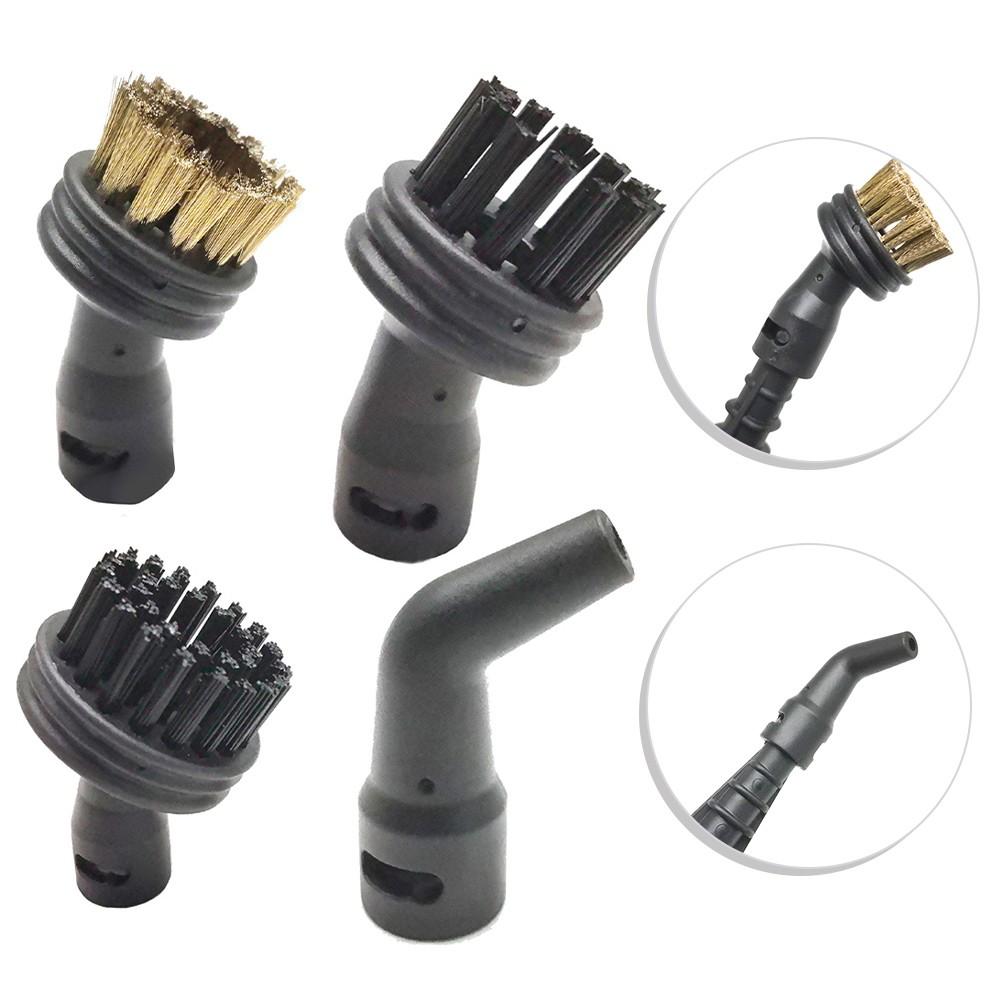 Versatile Cleaning Brush Set Nozzles Black Convenient
