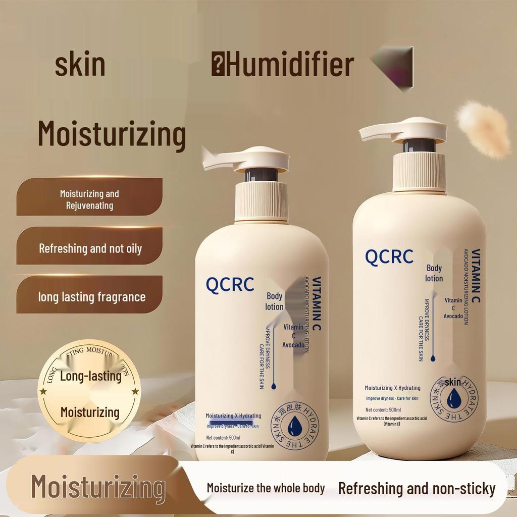 Vitamin C Avocado Body Lotion: Autumn/Winter Moisturizing & Nourishing Cream for Dry, Flaky Skin