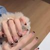 Wearable Handcrafted Nail Art Floral Heart Star Candy French Style Nail Sticker