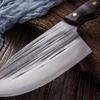 Handgefertigte chinesische Küchenmesser aus Stahl, Kochmesser, Fleischerbeil, Schlachtmesser, Gemüsehacker