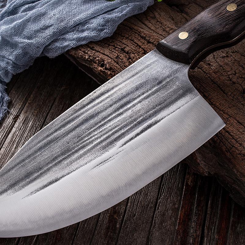 Cuțite chinezești de bucătărie lucrate manual Cuțit de bucătar din oțel Cuțit pentru carne Cuțit pentru sacrificare Tocător de legume