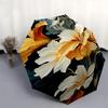 1pc Floral Pattern umbrella with 8 iron ribs and a plastic handle, automatic opening and closing, and daily use.1074