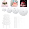 Tiered Cake Stand Plastic Floating Cake Bases for Wedding Party Cake Dessert Building and Stacking Pastry Decorating Supplies