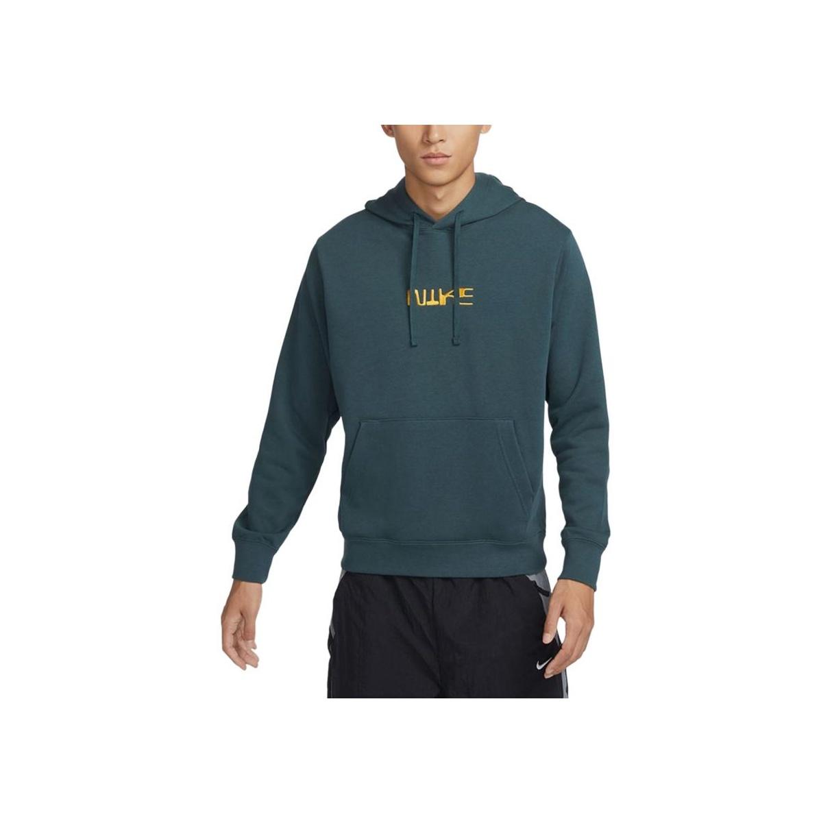 

Nike As M Nk Club Fc Po Hoodie Solid Color Long Sleeve Hooded Sweatshirt Men Hoodies Green FB6575-328
