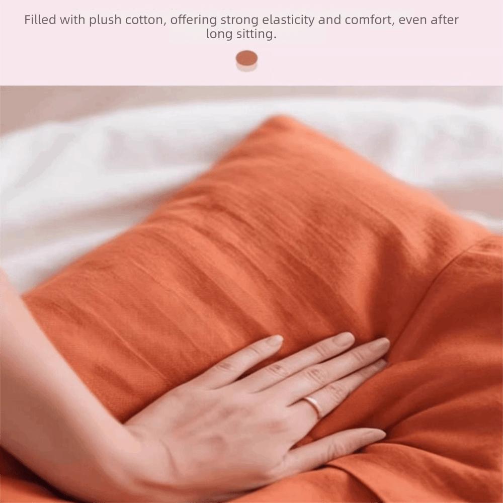 Cotton-filled Cushion Footstool Compact Design Shoe Changing Stool Low Stool  Office Lunch Breaks