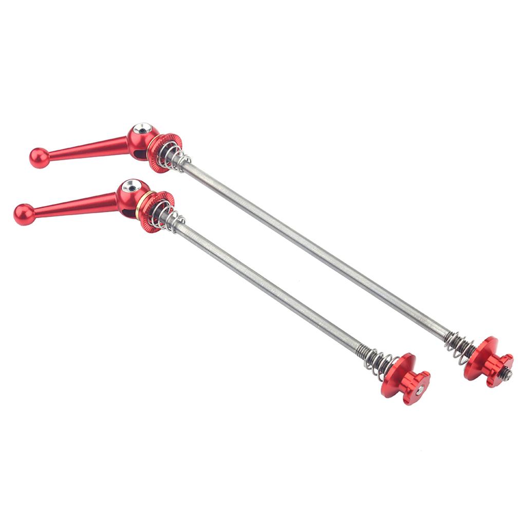 2pcs Ultralight Titanium Alloy Quick Release Skewer Bike Replacement Repair Parts (Red)