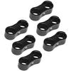 8x Hose Separator Clamp Fitting Connector 4AN 11mm for Braid Oil Fuel Hose Line