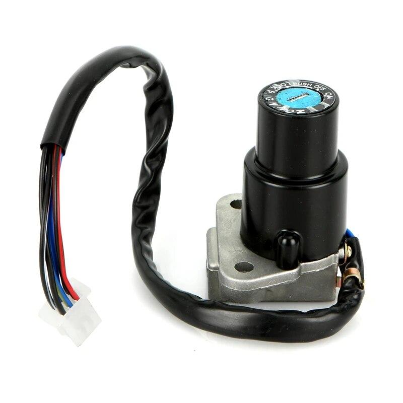 Motorcycle Ignition Switch Fuel Gas Cap Cover Lock With Key For KAWASAKI KLR650 KLR 650 1987-2007