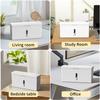 Mini P-5 High Security Paper Shredder, 4-Sheet Micro Cut, Portable Desktop, for Home Use, Anti-Jam, Quiet, Lightweight, 2 Gallon Wastebasket.