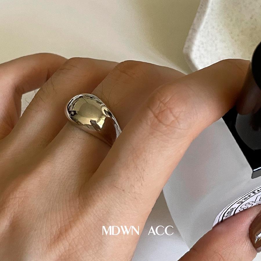 Retro Geometric Water Drop Adjustable Ring - Women s Trendy Hip Hop Fashion