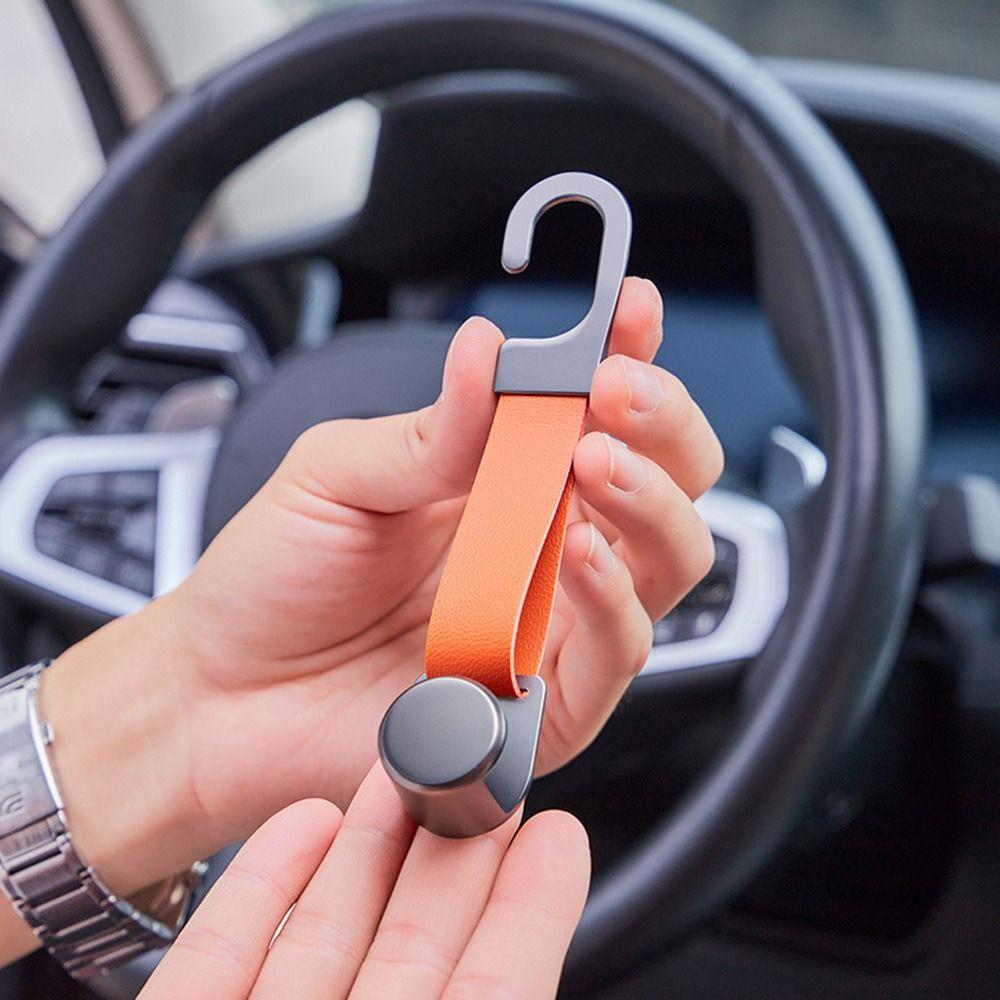 PU Leather Seat Back Hanger Hook Wear-Resistant Hanging Storage Hook Car Interior Accessories