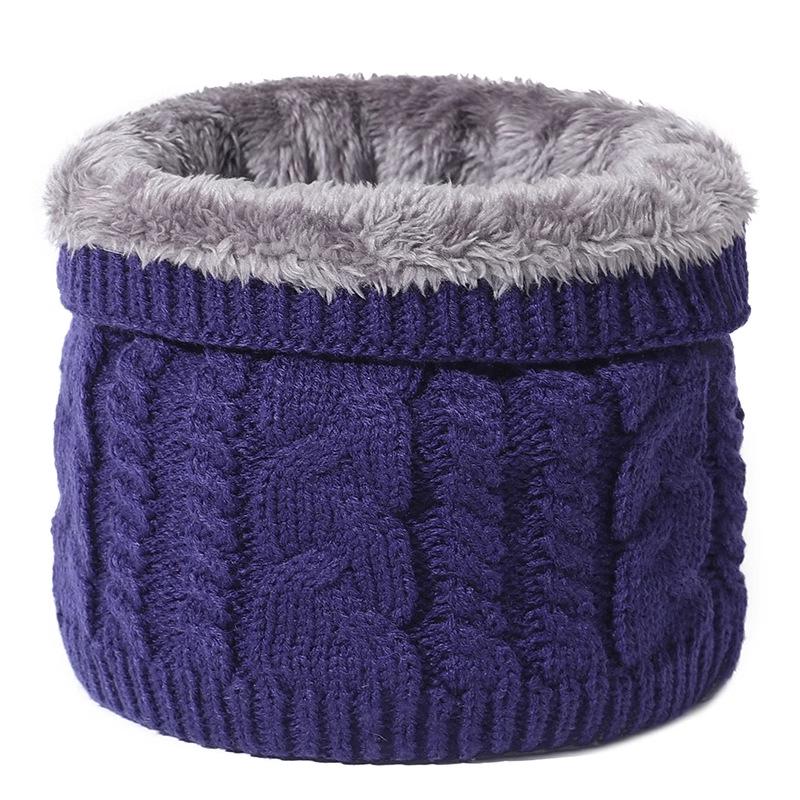 Unisex Thick Velvet Knit Neck Warmer for Cycling - Cozy and Windproof for Autumn and Winter