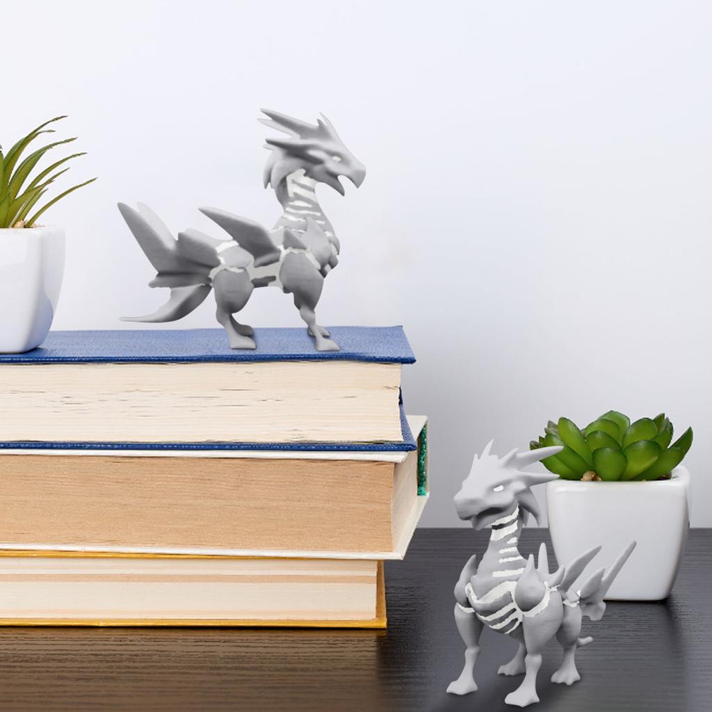 3D Printed Movable Joint Evil Dragon Model Toy