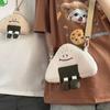 Japanese Kawaii Bag  Women Cartoon Rice Ball Plush Shoulder Bags Women Crossbody Bags Neck Purse Bag Satchel Feminina