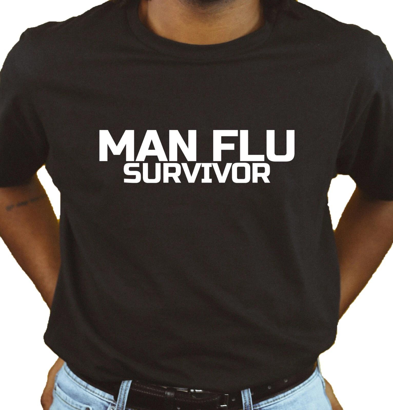 

Unisex T-Shirt - Man Flu Survivor - Father s Day Novelty Gift Novelty Present 3XL