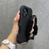 2 in 1 Thickened Hybrid Armor Bumper with Bracelet Wrist Strap Case For iPhone 16 Pro Max Plus 17Air Anti-slip Shockproof Cover