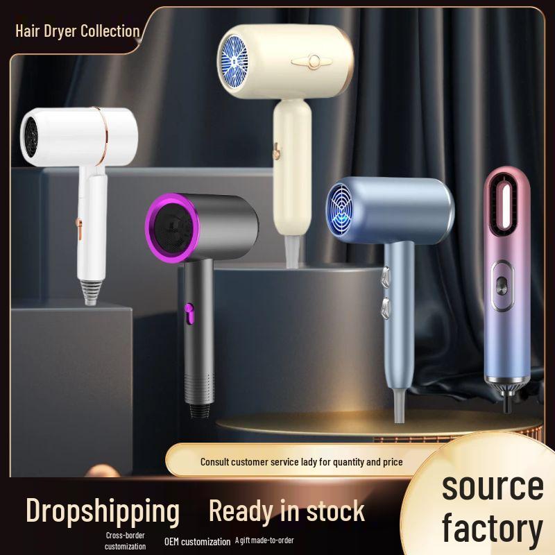 High Power Blue Light Negative Ion Hair Dryer for Home or Dorm